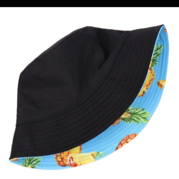 Pineapple bucket hats: White & Blue - Picture 5 of 5